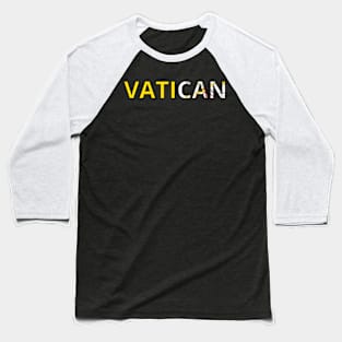 Drapeau Vatican Baseball T-Shirt